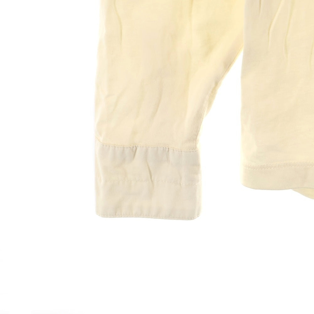 LEMAIRE(ルメール) Tシャツ生地 ヘンリーネック プルオーバーシャツ ホワイト M183 JE139 LI024
