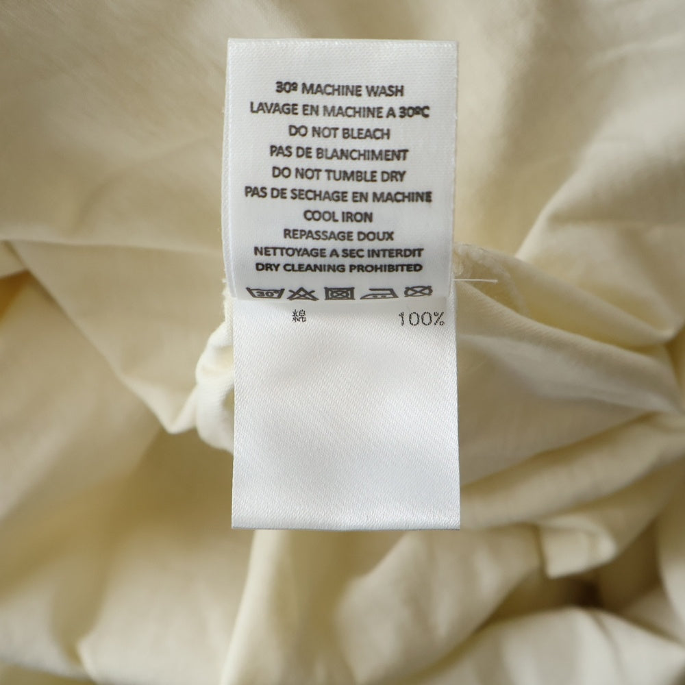 LEMAIRE(ルメール) Tシャツ生地 ヘンリーネック プルオーバーシャツ ホワイト M183 JE139 LI024