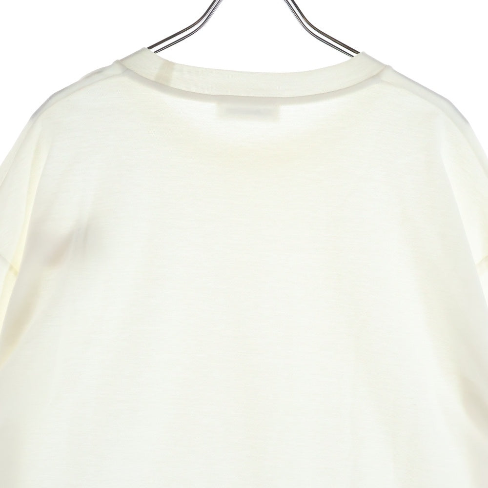 JIL SANDER +(ジルサンダープラス) ワンポイント 長袖Tシャツ ピケカットソー ホワイト JSMU707018