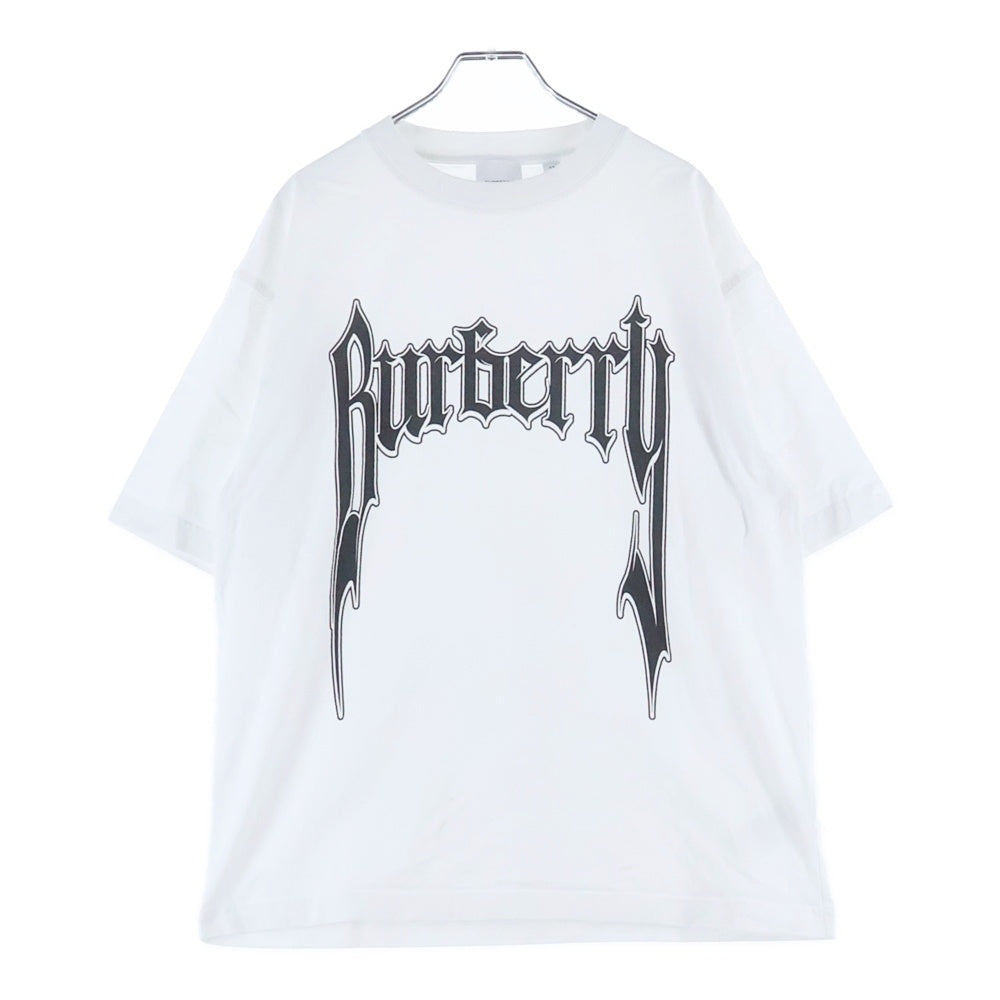 BURBERRY(バーバリー) ゴシックロゴ 半袖Tシャツ ホワイト 8070135