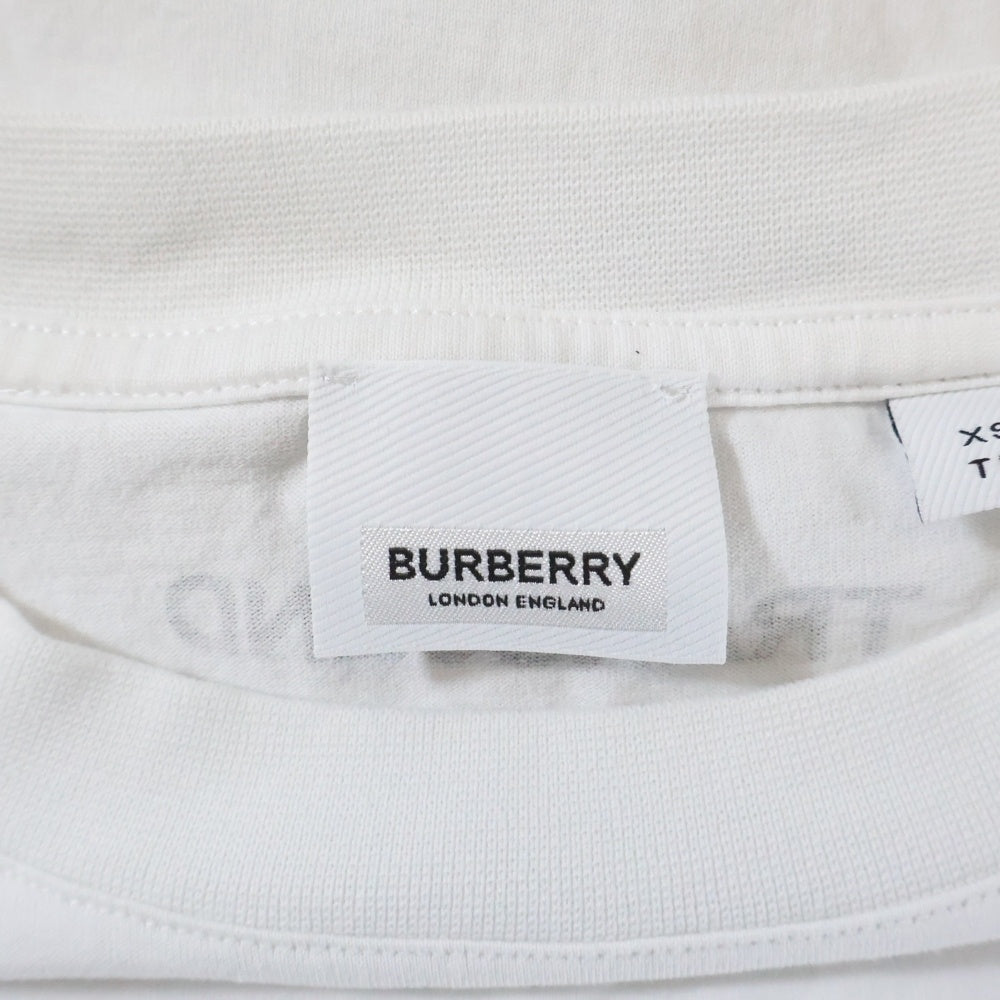 BURBERRY(バーバリー) ゴシックロゴ 半袖Tシャツ ホワイト 8070135