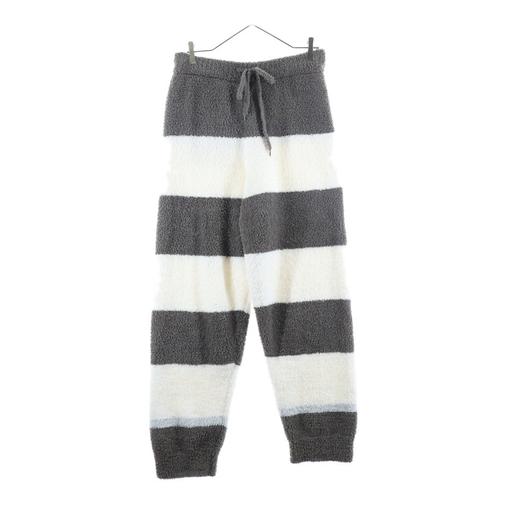 gelato pique HOMME(ジェラートピケオム) ボーダー パイルパンツ ホワイト/ブラウン PMNP225902