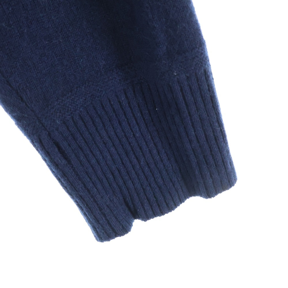 BURBERRY(バーバリー) ワンポイント カシミアニットセーター ネイビー 8018645