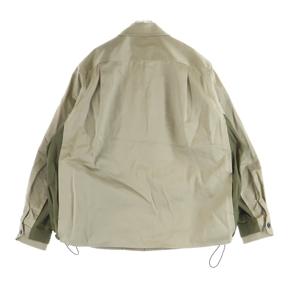 Sacai(サカイ) 22AW コットンチノシャツ ジャケット ベージュ 22-02820M