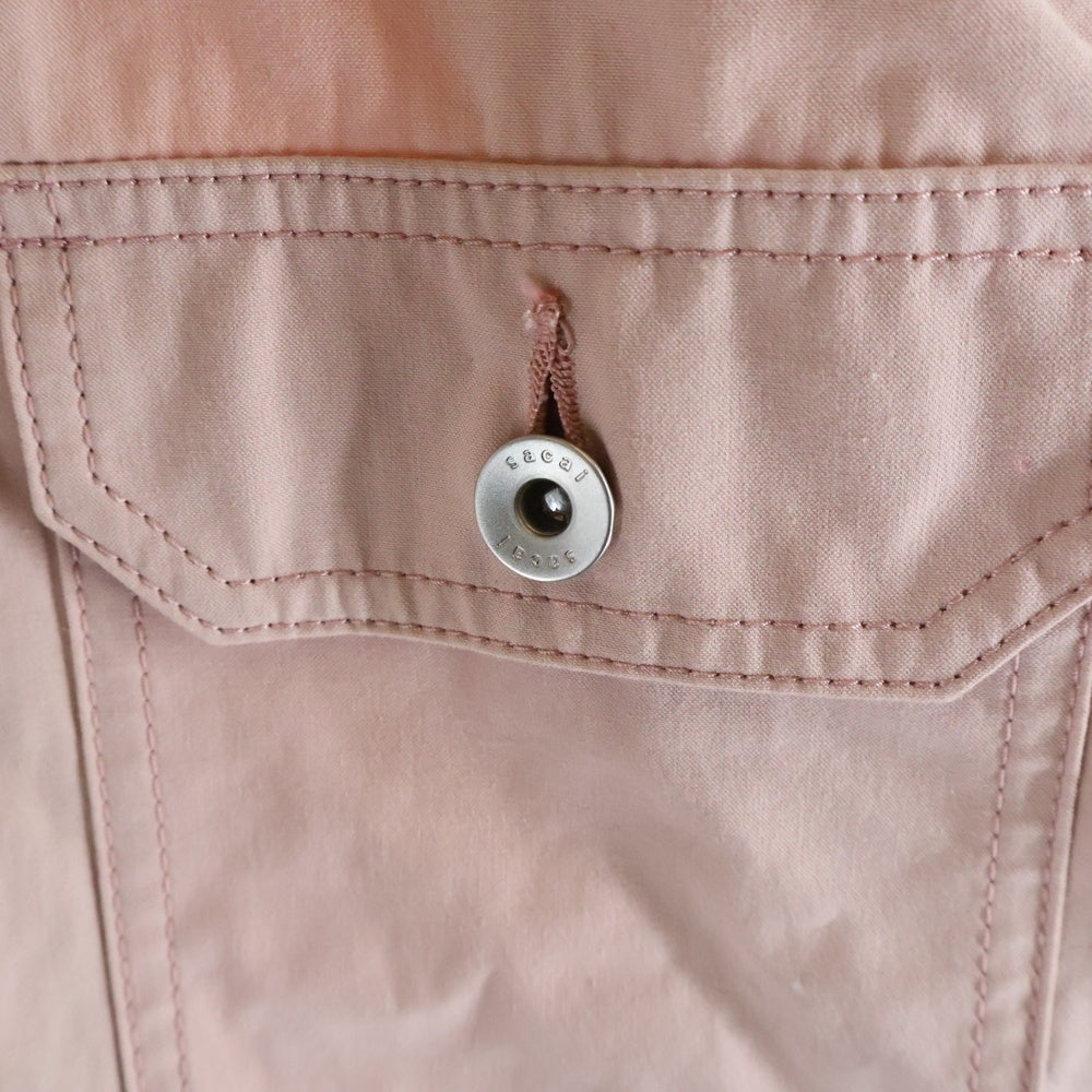 Sacai(サカイ) 21SS コットンナイロン オックスフォードブルゾン ジャケット ピンク 21-02502