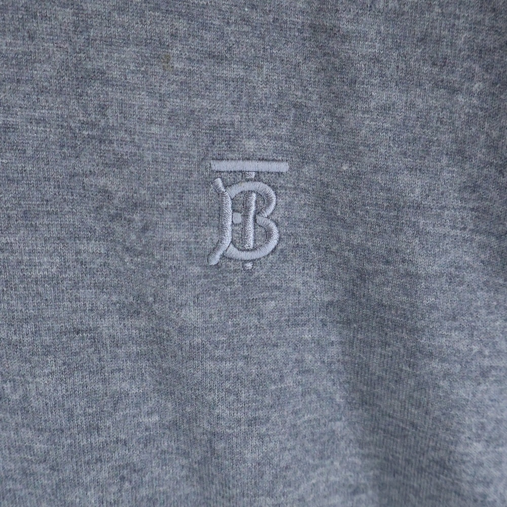 BURBERRY(バーバリー) ワンポイント カシミアニットセーター グレー 8013350