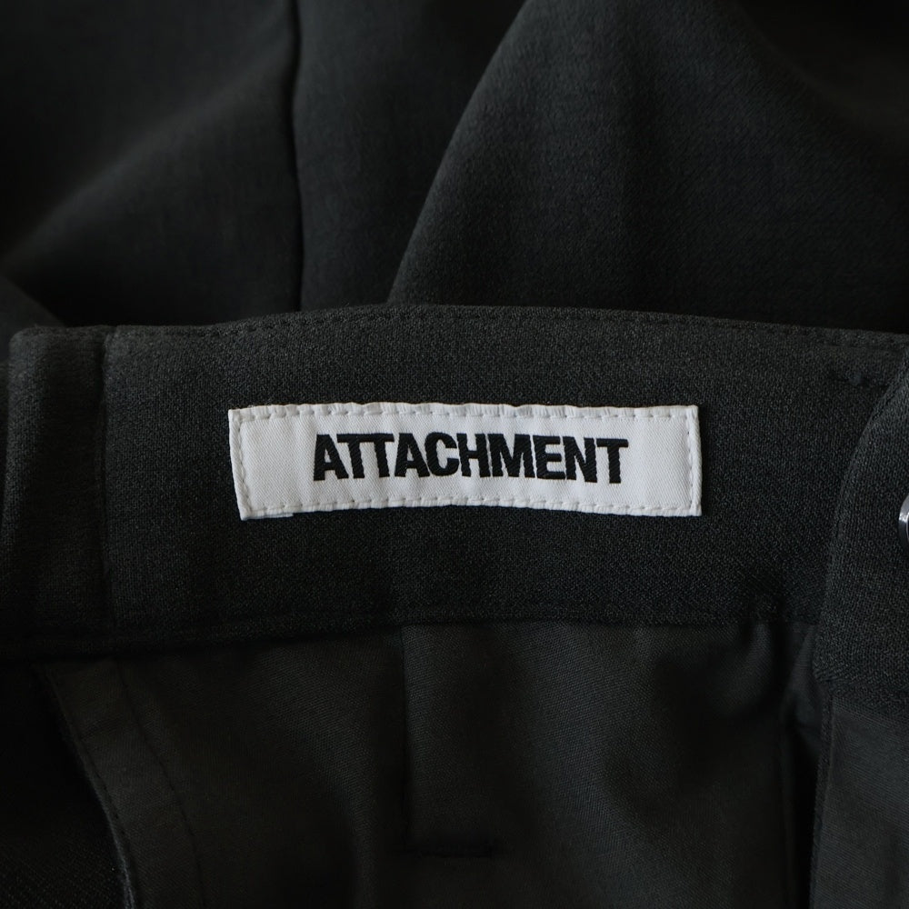 ATTACHMENT(アタッチメント) 25SS ポリエステルストレッチダブルクロス ワイドパンツ グレー AP51-026