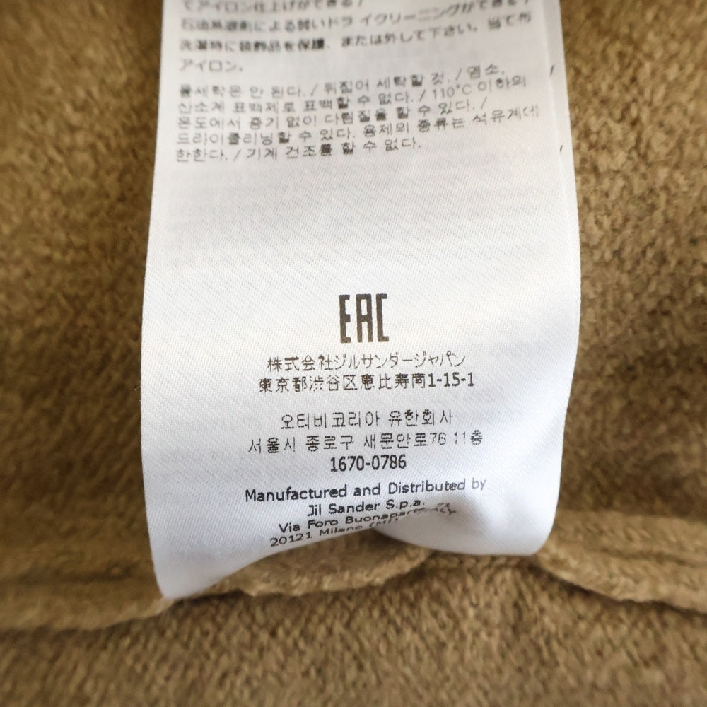 JIL SANDER(ジルサンダー) 22AW ウール クルーネックニットセーター キャメル J21GP0002