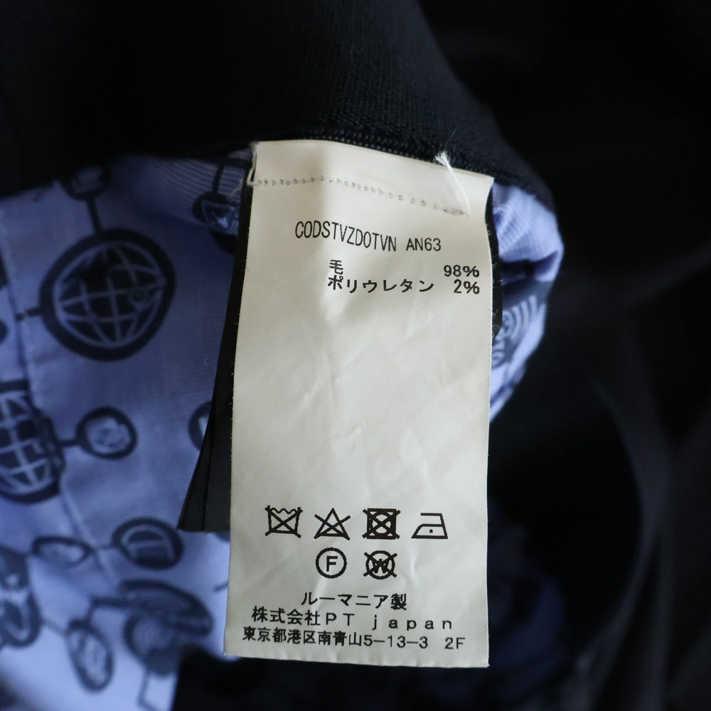 PT TORINO(ピーティートリノ) スーパースリムフィット ストレッチパンツ スラックス ネイビー