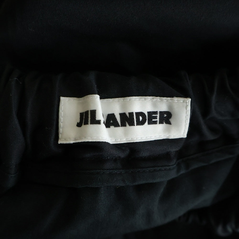JIL SANDER(ジルサンダー) 22SS コットンギャバジン イージートラウザーパンツ ブラック JSMS311818