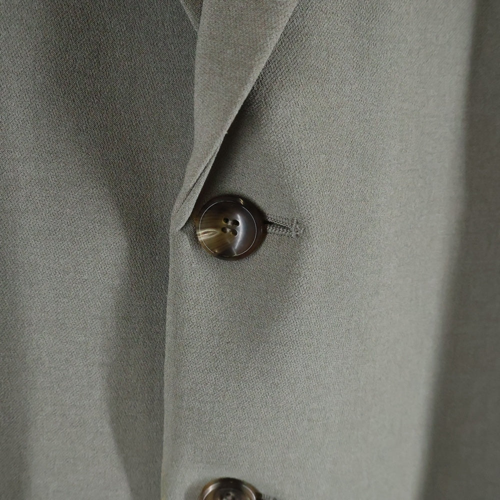 ATTACHMENT(アタッチメント) 25SS ポリエステルストレッチダブルクロス カラーレスジャケット チャコール AG51-021