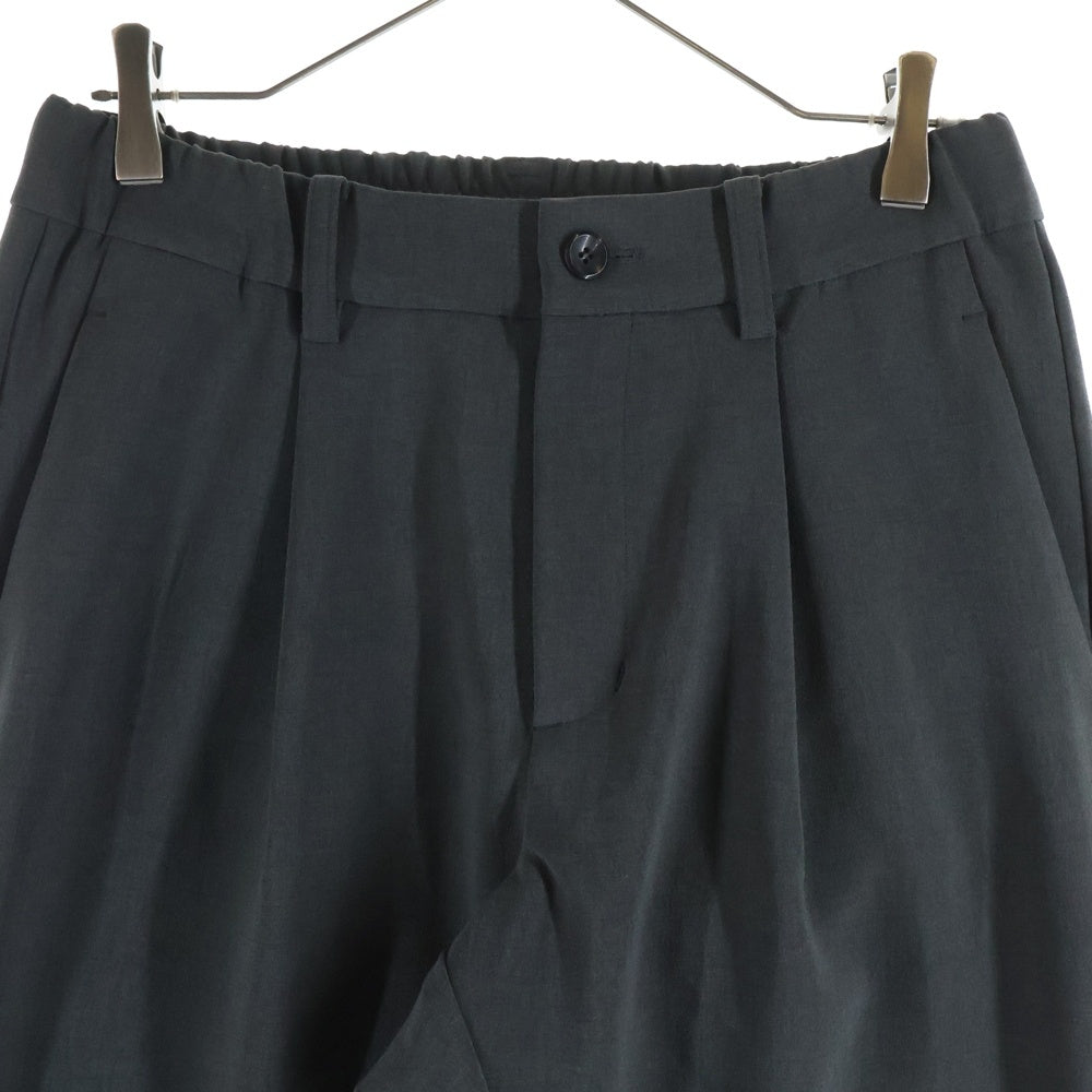 ATTACHMENT(アタッチメント) 25SS ポリエステルストレッチダブルクロス レギュラーフィット イージートラウザーズ パンツ チャコール AG51-025