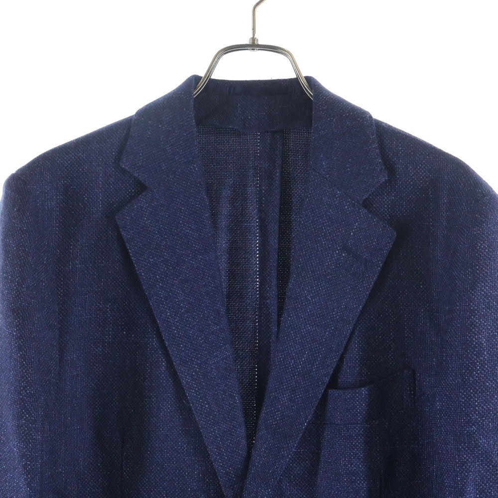 TOMORROWLAND PILGRIM(トゥモローランド ピルグリム) ウールシルクリネン テーラードジャケット ネイビー