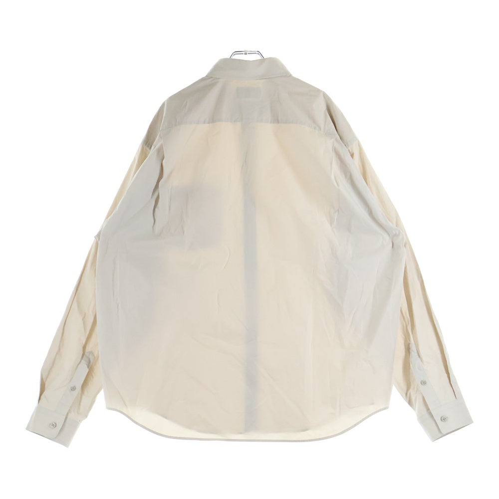 BALENCIAGA(バレンシアガ) 21AW エンブロイダリーワイドフィットシャツ 675642 TKM10 ベージュ