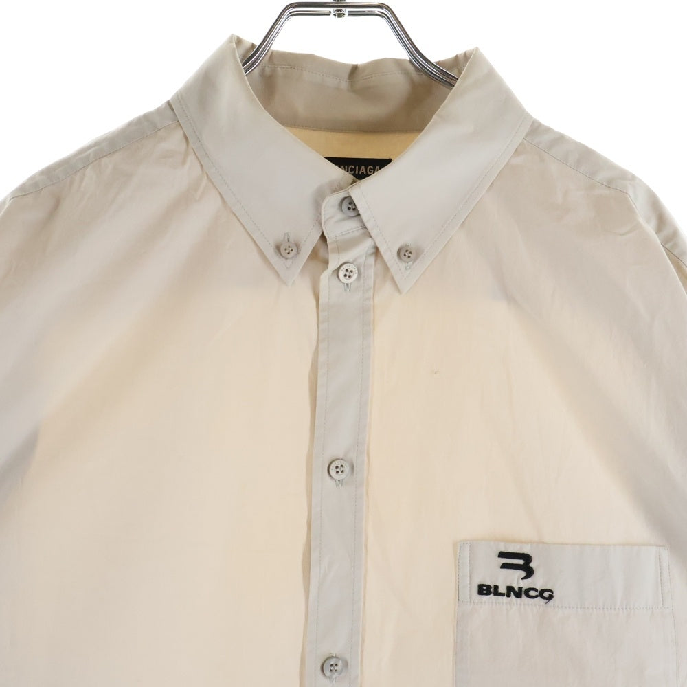 BALENCIAGA(バレンシアガ) 21AW エンブロイダリーワイドフィットシャツ