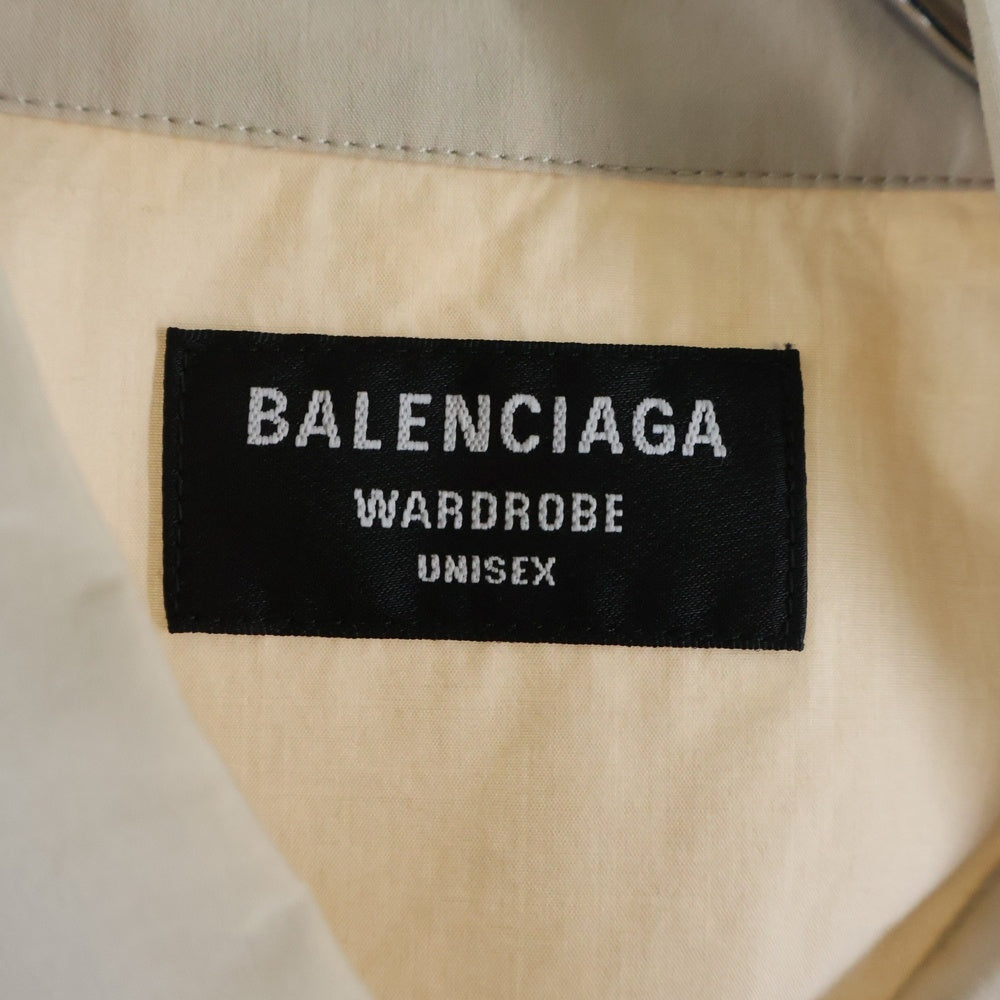 BALENCIAGA(バレンシアガ) 21AW エンブロイダリーワイドフィットシャツ 675642 TKM10 ベージュ