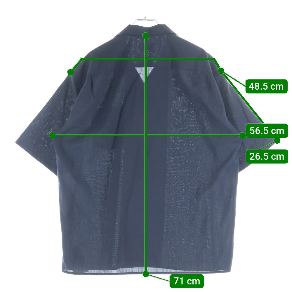 green label relaxing UNITED ARROWS(グリーンレーベルリラクシング ユナイテッドアローズ) オープンカラー半袖シャツ 3216-107-1704 ネイビー