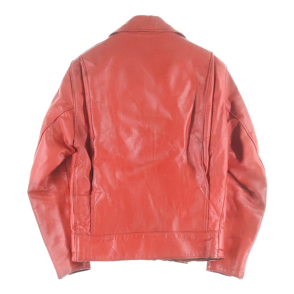 VINTAGE(ヴィンテージ) 70S VINTAGE HIGHWAYMAN BERMUDA ハイウェイマン バミューダ ダブルライダース ヴィンテージ レザージャケット レッド