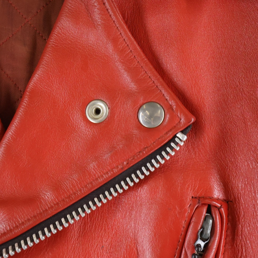 VINTAGE(ヴィンテージ) 70S VINTAGE HIGHWAYMAN BERMUDA ハイウェイマン バミューダ ダブルライダース ヴィンテージ レザージャケット レッド