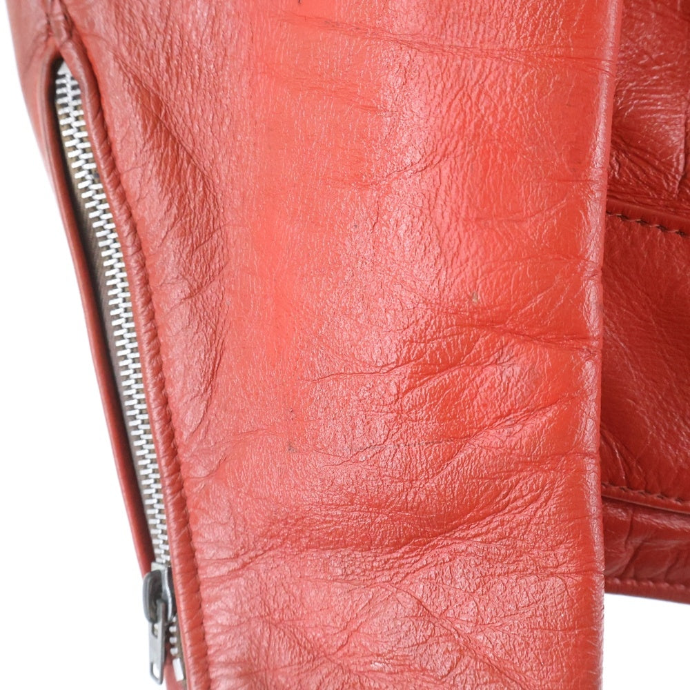 VINTAGE(ヴィンテージ) 70S VINTAGE HIGHWAYMAN BERMUDA ハイウェイマン バミューダ ダブルライダース ヴィンテージ レザージャケット レッド