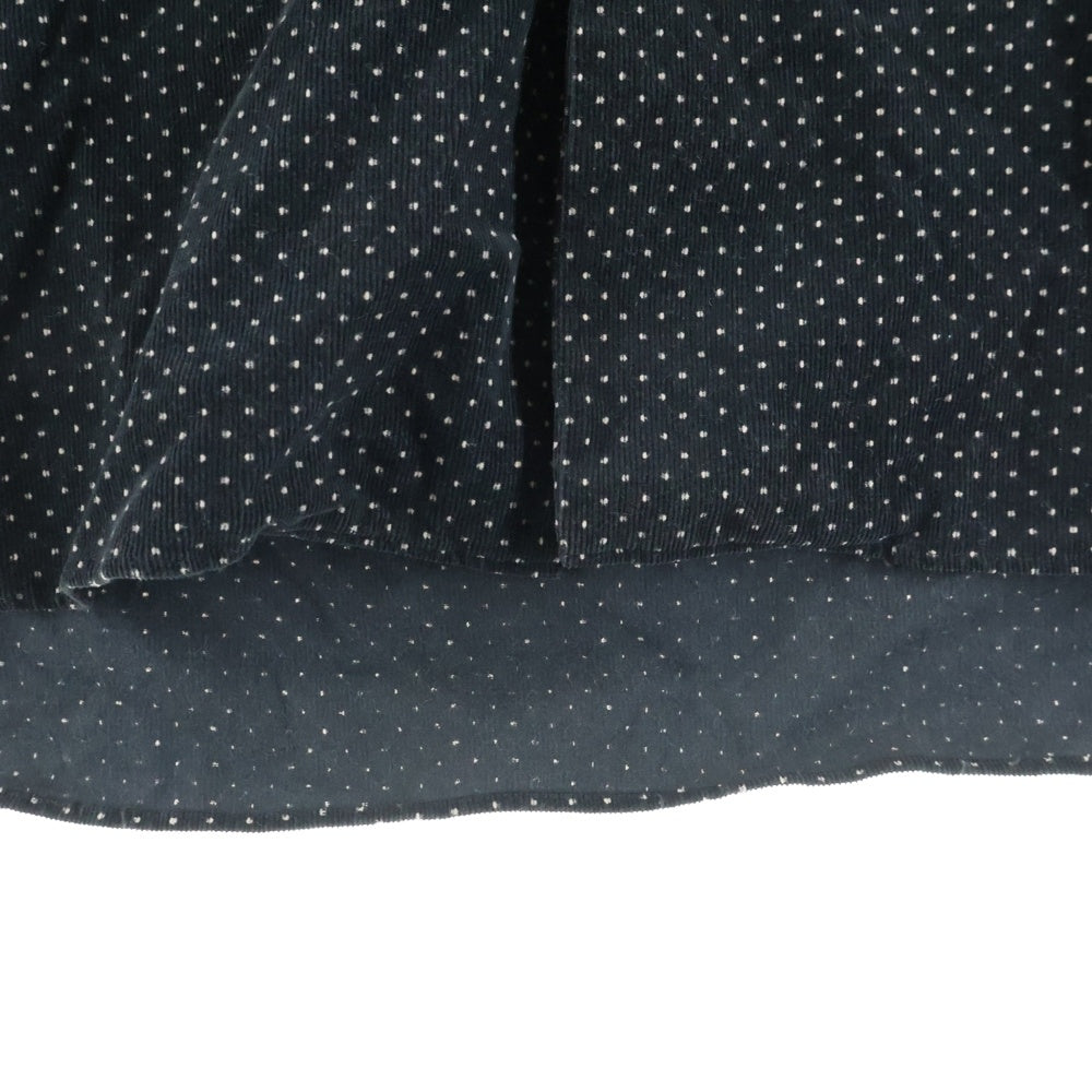 Y's for men(ワイズフォーメン) 90S 茶タグ ベルベット ポルカドット 長袖シャツ ブラック MW-B05-004