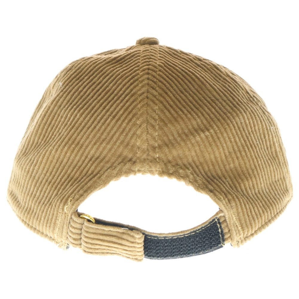 KITH(キス) フロント刺繍 コーデュロイ 6パネル ベースボールキャップ 帽子 ブラウン