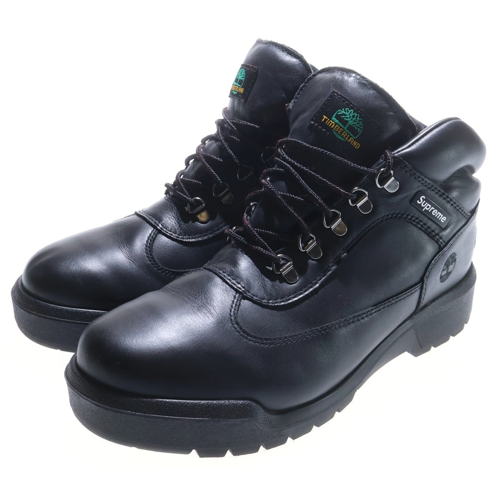 Timberland(ティンバーランド) ×SUPREME FIELD BOOT シュプリーム フィールド レースアップ レザーブーツ ブラック TB0A6FTXW02