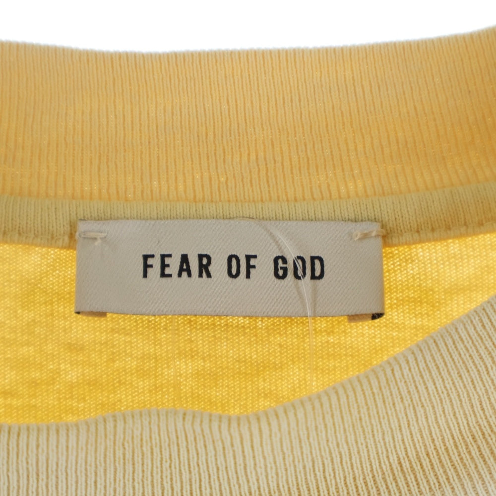 FEAR OF GOD(フィアオブゴッド) FREEDOM NOW T-SHIRT フリーダムナウ 両面プリントTシャツ 半袖クルーネックカットソー イエロー