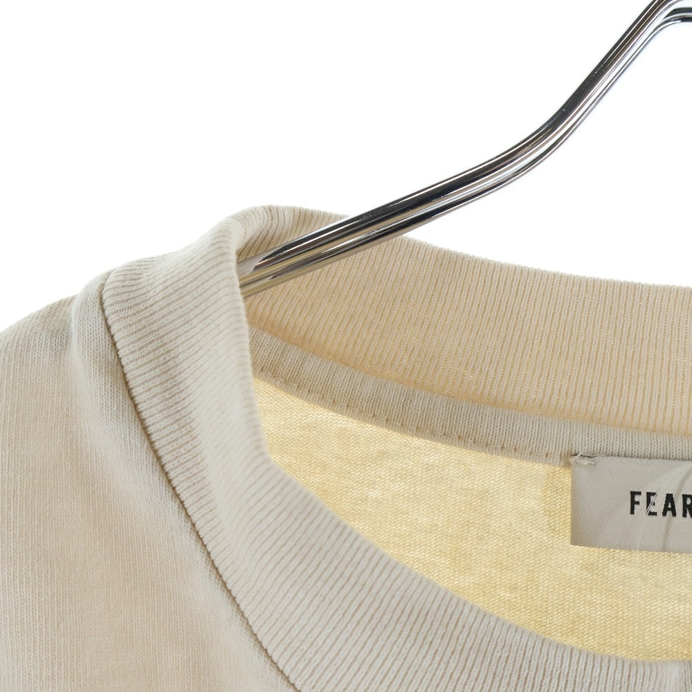 FEAR OF GOD(フィアオブゴッド) WE WON'T MOVE T-SHIRT ウィーウォントムーブ 両面スクリプトプリントTシャツ 半袖クルーネックカットソー ベージュ