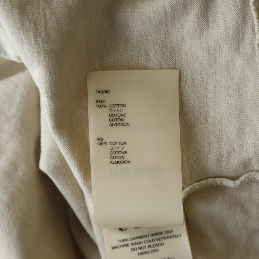 FEAR OF GOD(フィアオブゴッド) WE WON'T MOVE T-SHIRT ウィーウォントムーブ 両面スクリプトプリントTシャツ 半袖クルーネックカットソー ベージュ