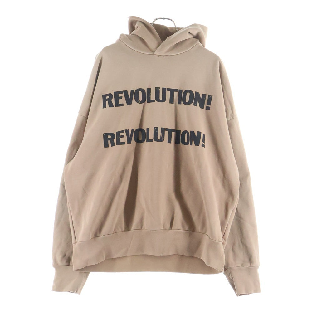 FEAR OF GOD(フィアオブゴッド) REVOLUTION HOODIE レボリューション 両面プリント プルオーバースウェットパーカー フーディー ブラウン