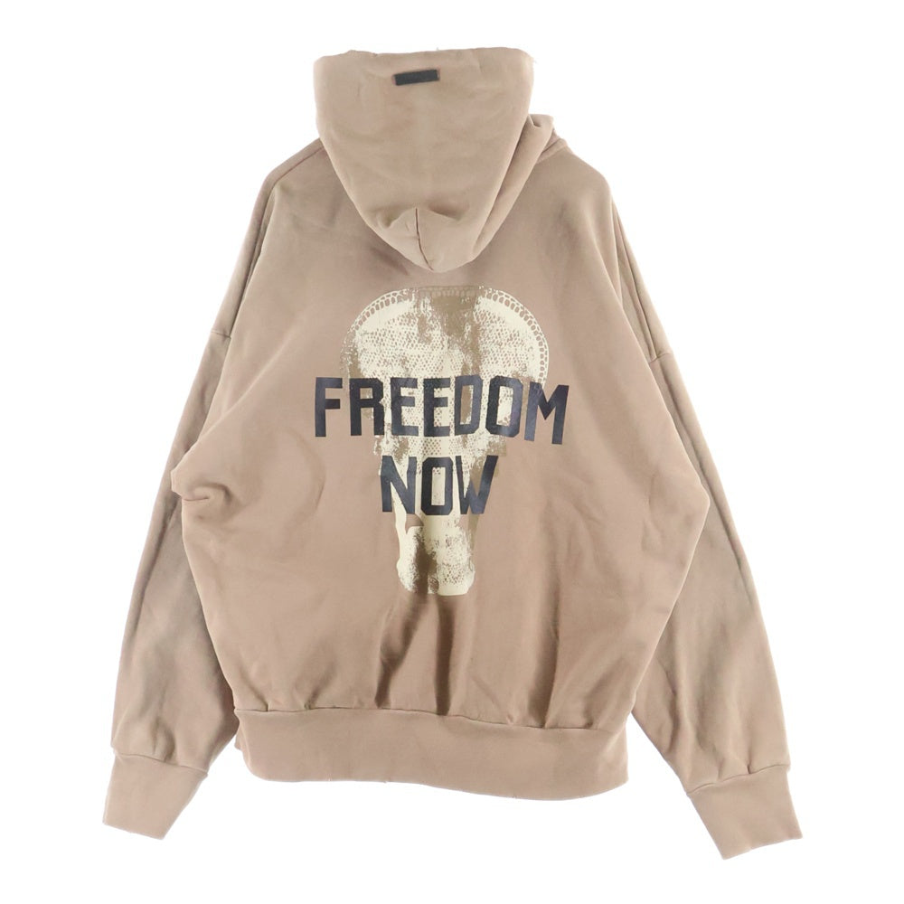 FEAR OF GOD(フィアオブゴッド) REVOLUTION HOODIE レボリューション 両面プリント プルオーバースウェットパーカー フーディー ブラウン
