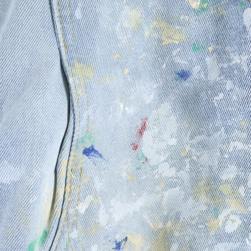 NO BRAND(ノーブランド) HERILL / ヘリル SPLASH PAINTER PANTS スプラッシュペインターパンツ デニム インディゴ 24-030-HL-8150-1