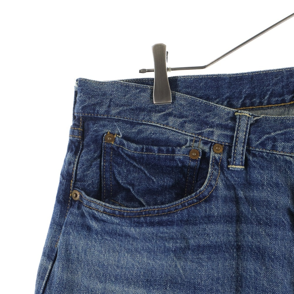 WAREHOUSE(ウェアハウス) 2ND-HAND Lot.1101＜USED WASH＞ ストレートデニムパンツ インディゴ