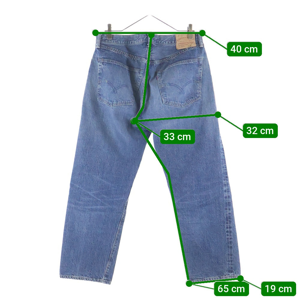 WAREHOUSE(ウェアハウス) 2ND-HAND Lot.1100＜USED WASH＞ テーパードデニムパンツ インディゴ