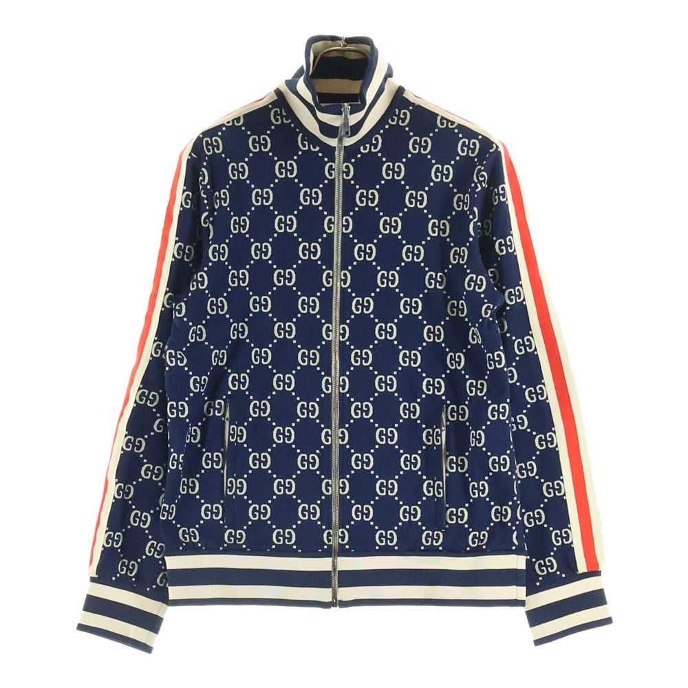 GUCCI(グッチ) GG JACQUARD COTTON JACKET GGジャガード コットン トラックジャケット ネイビー 496919