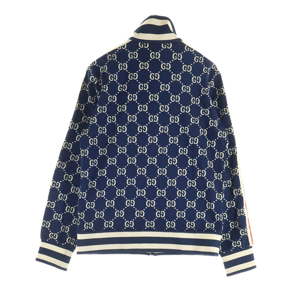 GUCCI(グッチ) GG JACQUARD COTTON JACKET GGジャガード コットン トラックジャケット ネイビー 496919
