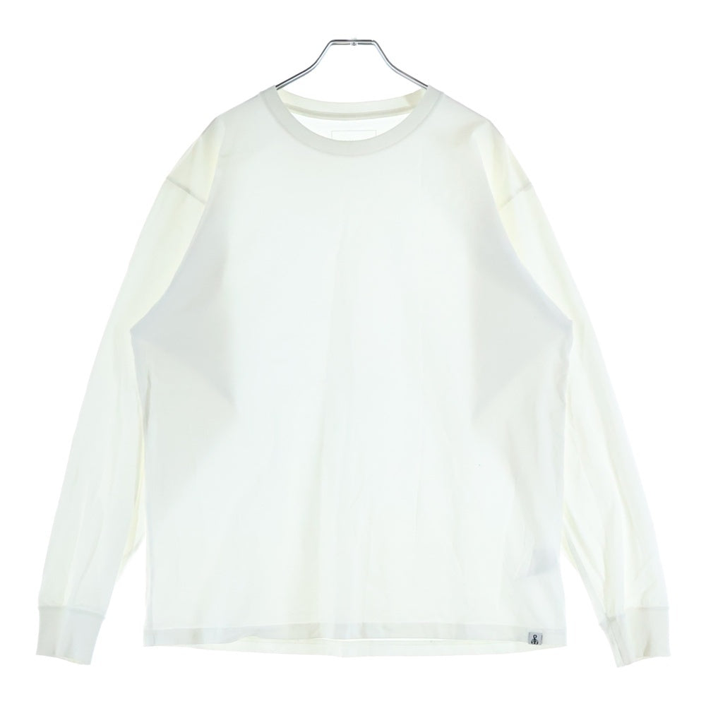 SOPHNET.(ソフネット) 24SS ESSENTIAL L/S TEE エッセンシャル クルーネック長袖Tシャツ カットソー ホワイト SOPH-240059