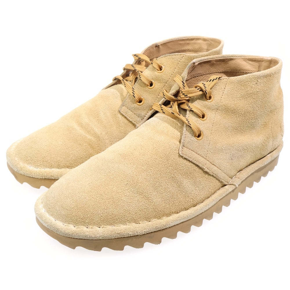 UNIFORM EXPERIMENT(ユニフォームエクスペリメント) ×AIR WALK RIPPLE BOOTS エアウォーク リップル スエードレザー レースアップブーツ ベージュ