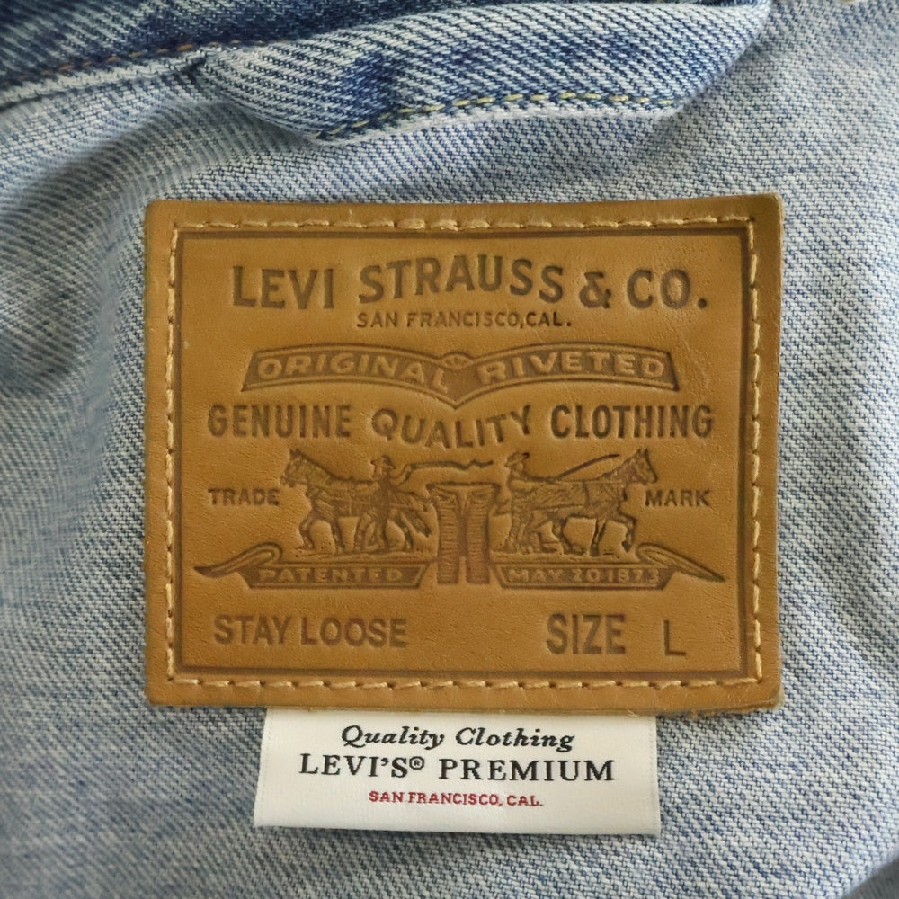 Levi's premium(リーバイスプレミアム) STAY LOOSE TRUCKER JACKET ステイルーズ デニムトラッカージャケット インディゴ 28789-0001