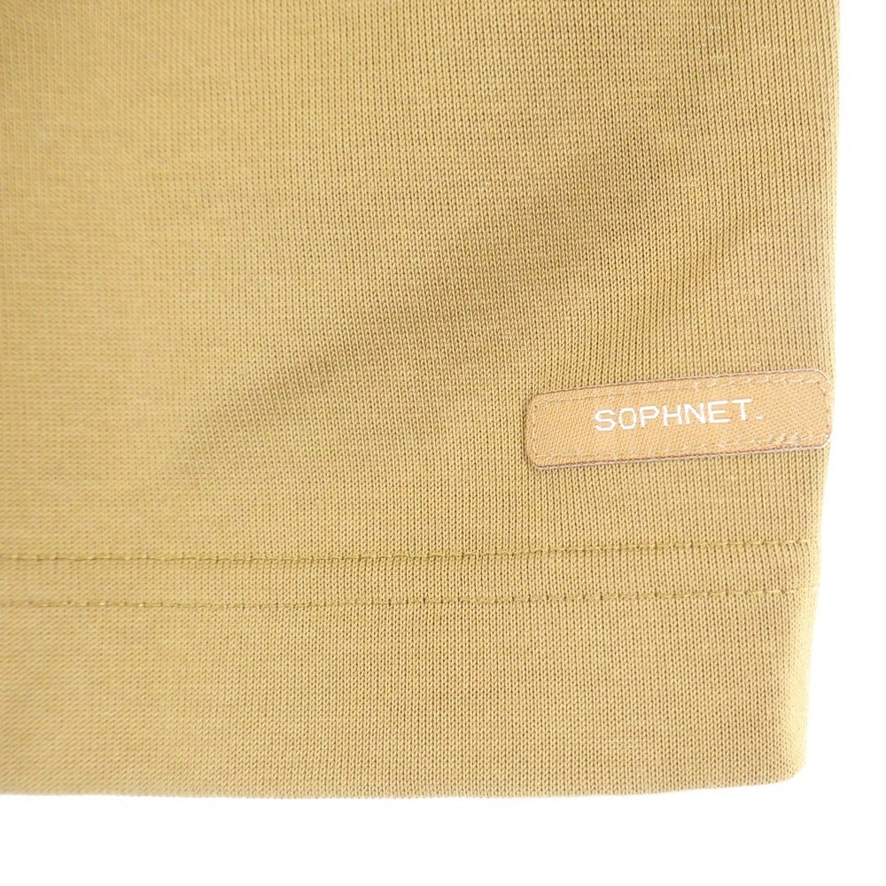 SOPHNET.(ソフネット) 24AW SCORPION WIDE TEE スコーピオンロゴエンブロイダリー ワイド クルーネック半袖Tシャツ カットソー ブラウン SOPH-242063