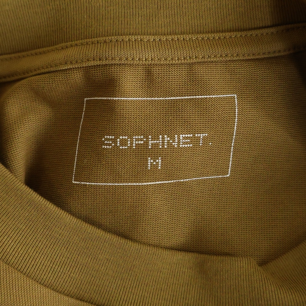SOPHNET.(ソフネット) 24AW SCORPION WIDE TEE スコーピオンロゴエンブロイダリー ワイド クルーネック半袖Tシャツ カットソー ブラウン SOPH-242063