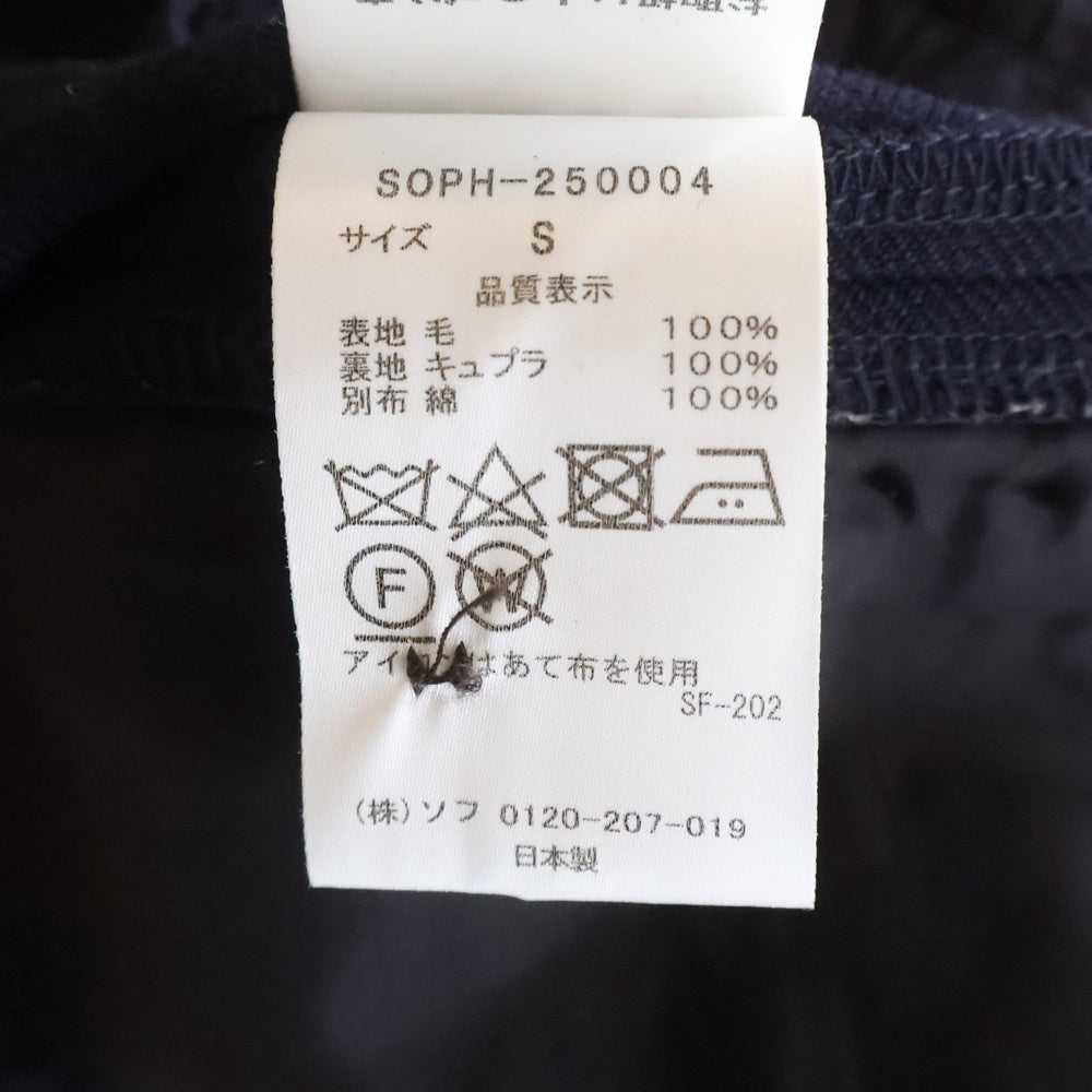 SOPHNET.(ソフネット) 25SS ZIP POCKET SLACKS ジップポケット スラックスパンツ ネイビー SOPH-250004