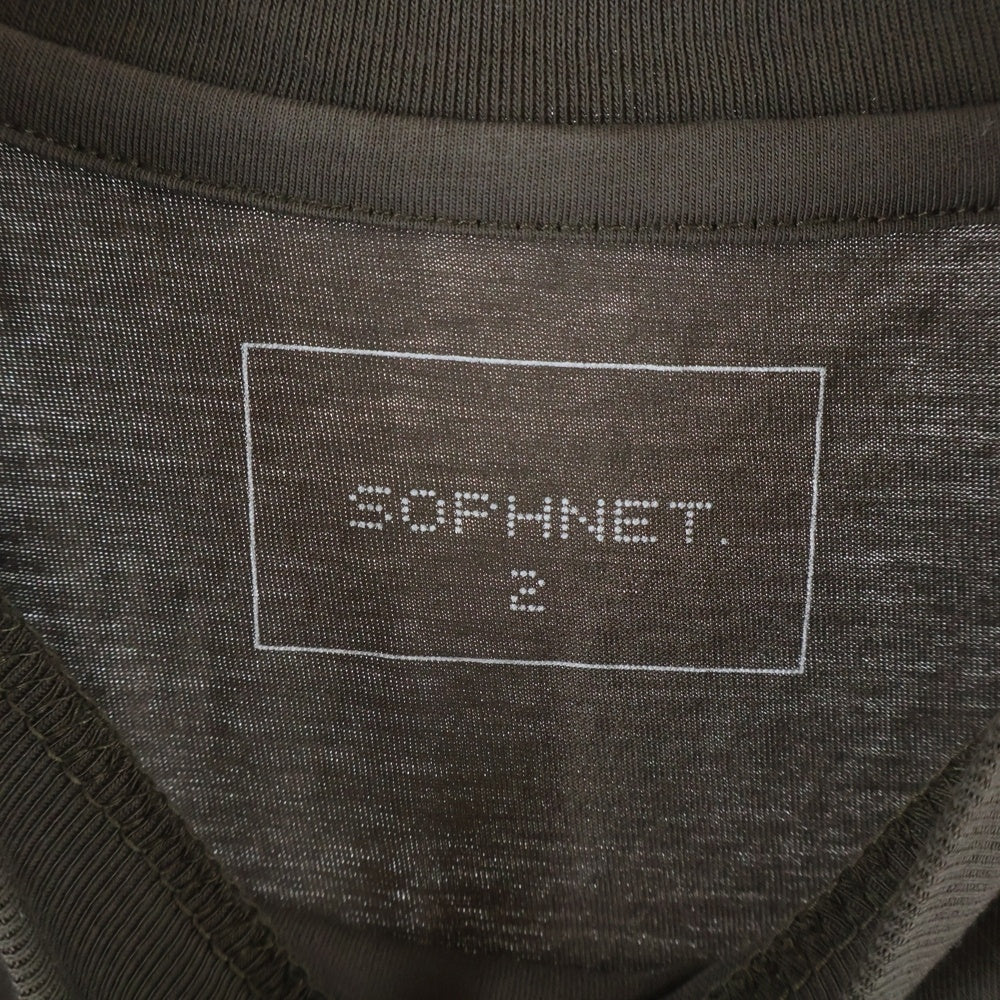 SOPHNET.(ソフネット) 25AW ELS COTTON TEE コットン クルーネック半袖Tシャツ カットソー ブラウン SPNT-252065