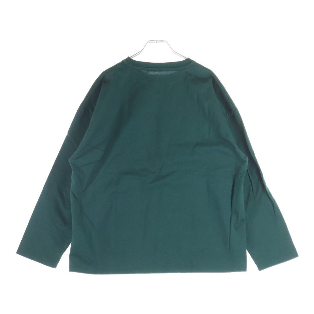 UNIFORM EXPERIMENT(ユニフォームエクスペリメント) 25SS LOOSE L/S TEE ルーズ クルーネック長袖Tシャツ カットソー グリーン UE-250043