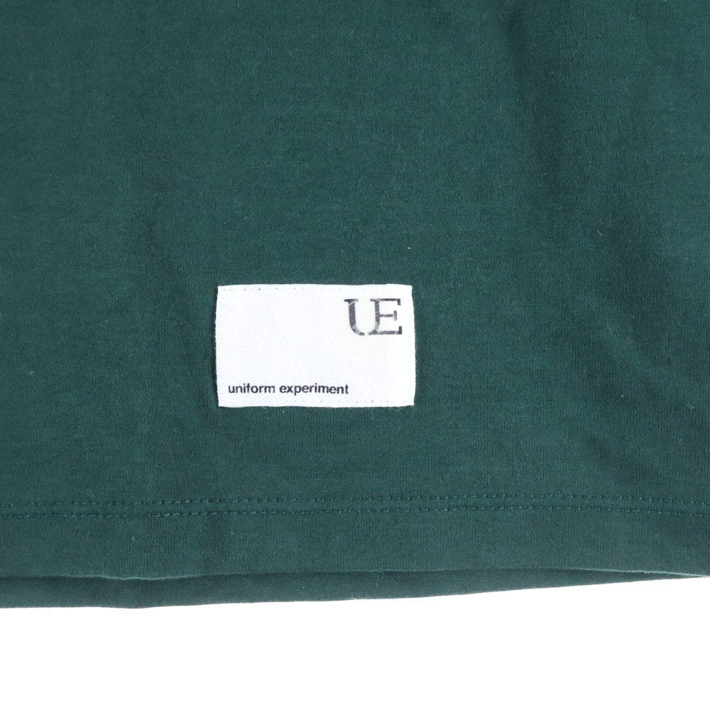 UNIFORM EXPERIMENT(ユニフォームエクスペリメント) 25SS LOOSE L/S TEE ルーズ クルーネック長袖Tシャツ カットソー グリーン UE-250043
