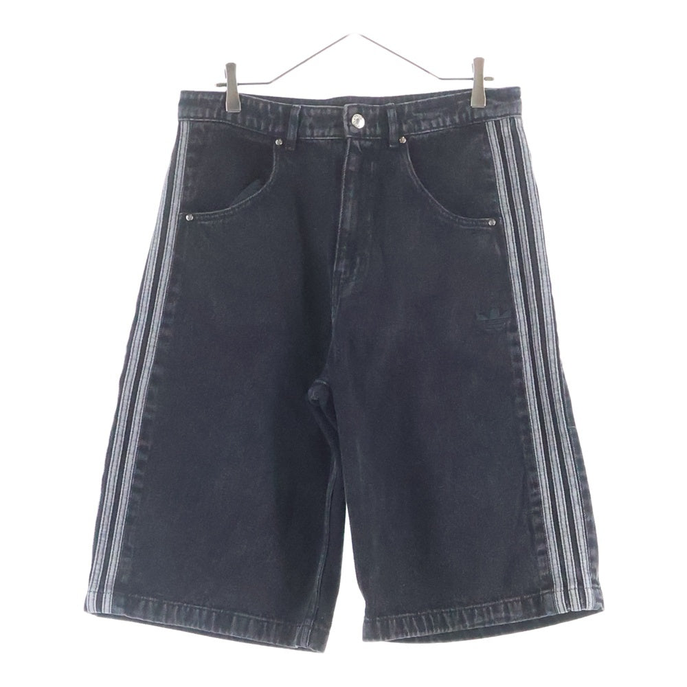 adidas(アディダス) DENIM FBIRD SHORTS ファイアーバード デニムショーツ ハーフパンツ ブラック JC6719