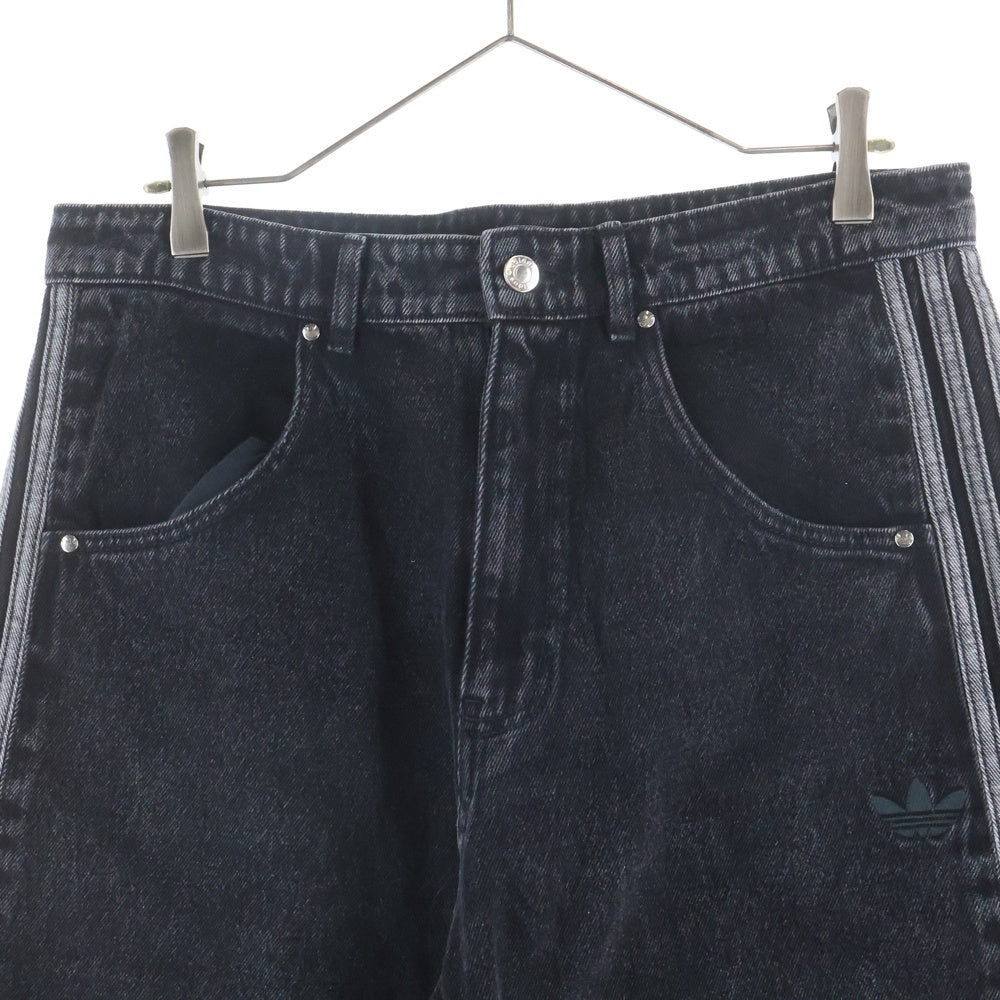 adidas(アディダス) DENIM FBIRD SHORTS ファイアーバード デニムショーツ ハーフパンツ ブラック JC6719