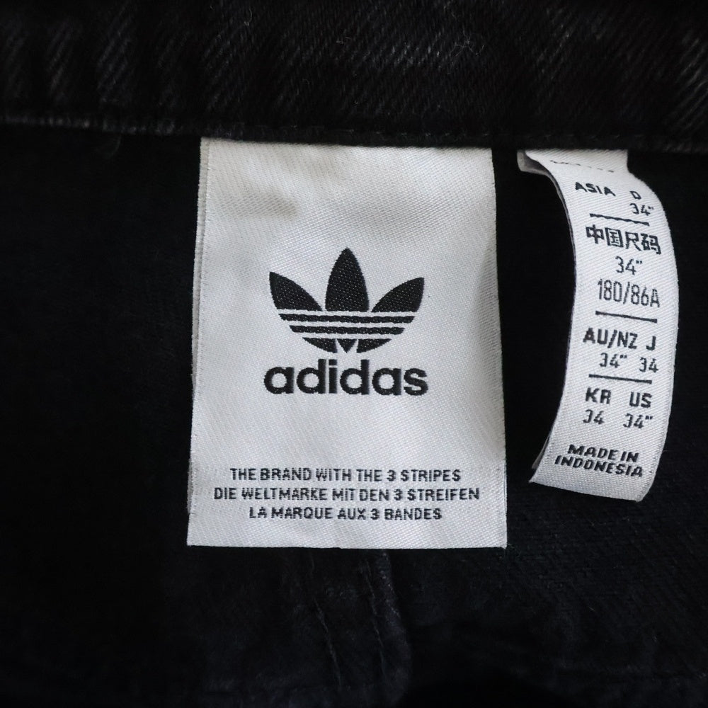 adidas(アディダス) DENIM FBIRD SHORTS ファイアーバード デニムショーツ ハーフパンツ ブラック JC6719