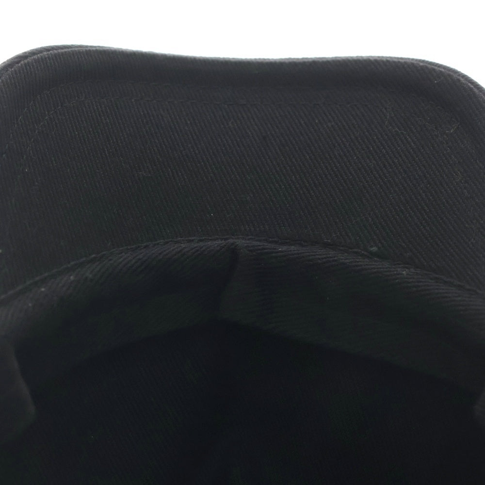 miumiu(ミュウミュウ) フロントロゴエンブロイダリー ドリル キャップ 帽子 ブラック 5HC179 2DXI レディース